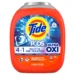 tide pods with ultra oxi laundry detergent pods, 104 count